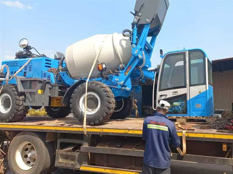 1.2m3 self loading concrete mixer truck to Zimbawe LUTON