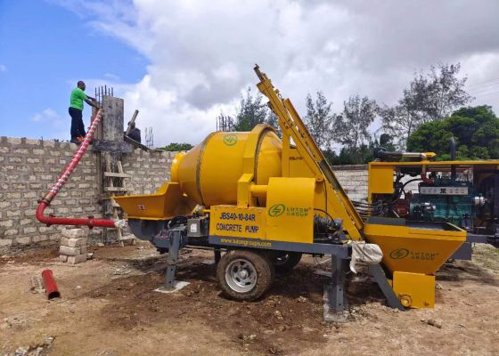 LUTON Concrete Mixer Pump tested In Kenya